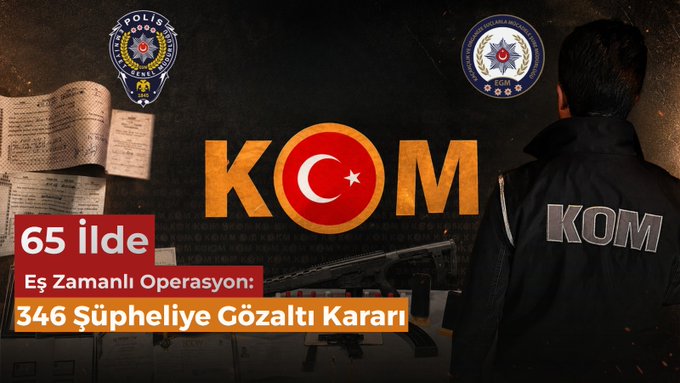 65 İlde Mali Suç Örgütlerine Operasyon: 346 Şüpheli Hakkında Gözaltı Kararı Verildi