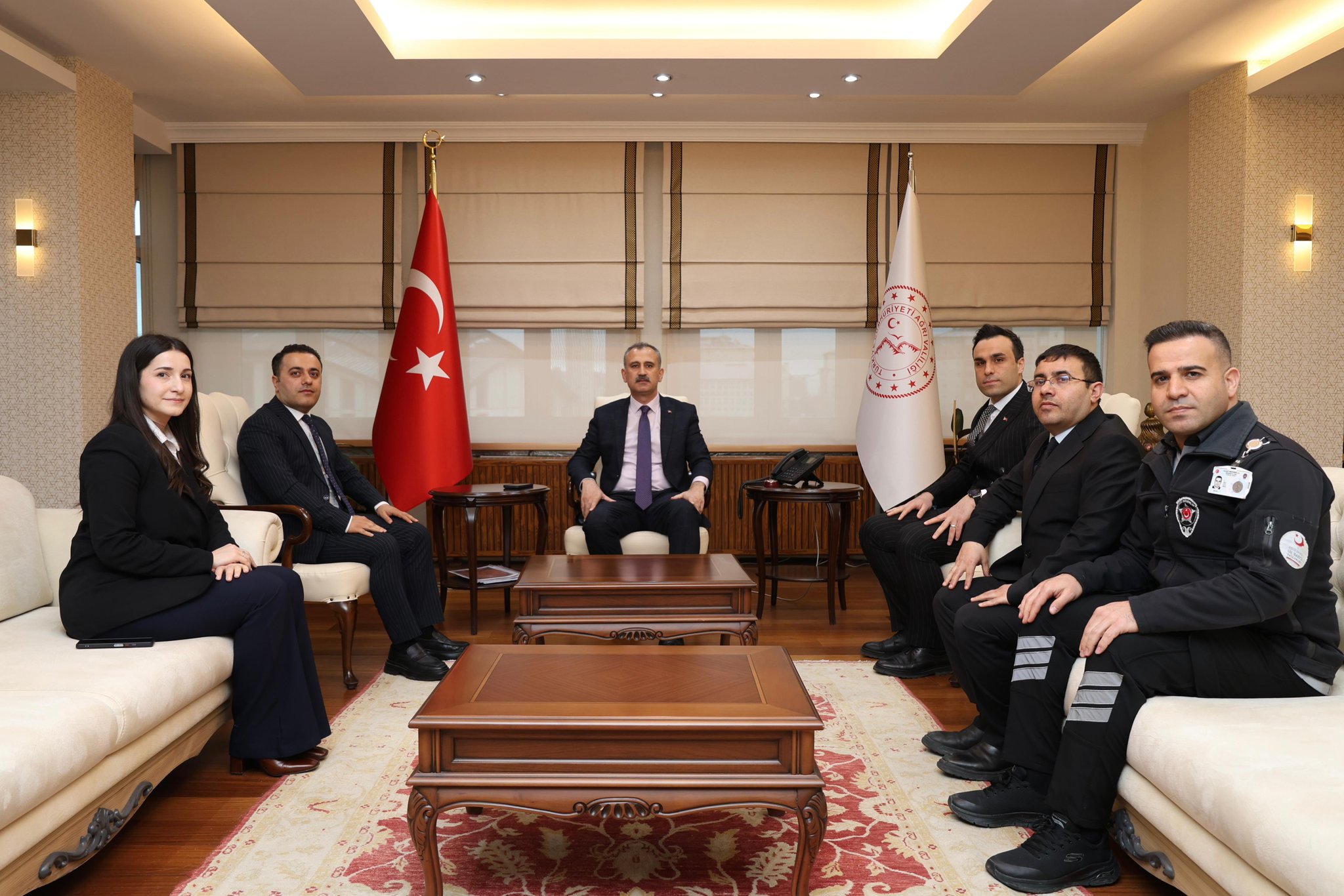 Ağrı Valisi Bozkurt, İl Göç İdaresi Heyetini Kabul Etti