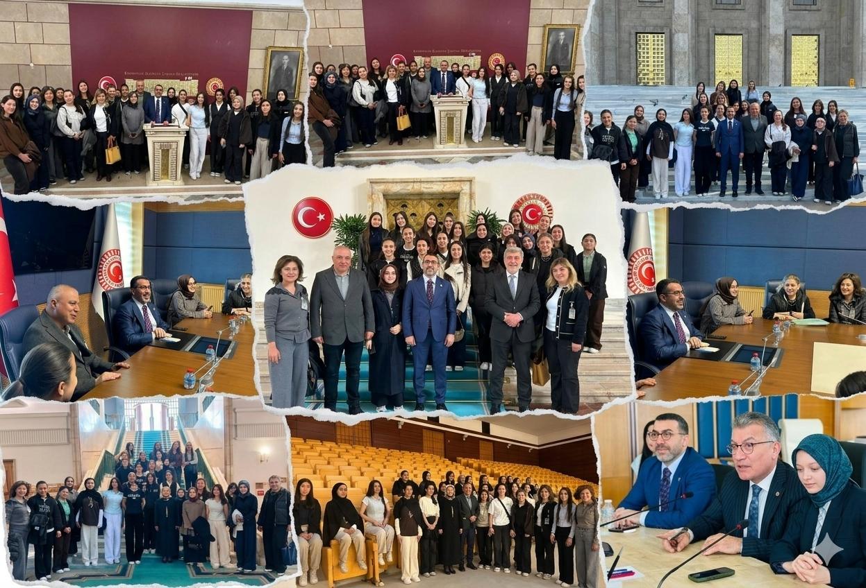 AK Parti Kars Milletvekili Adem Çalkın, Öğrencileri TBMM’de Ağırladı