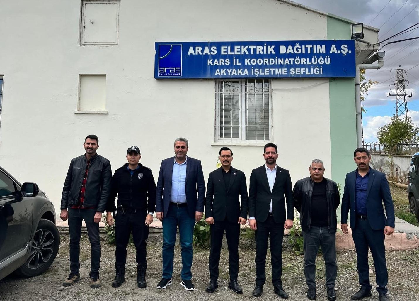 Akyaka Kaymakamı Demirtaş’tan Aras EDAŞ Şefliğine Ziyaret