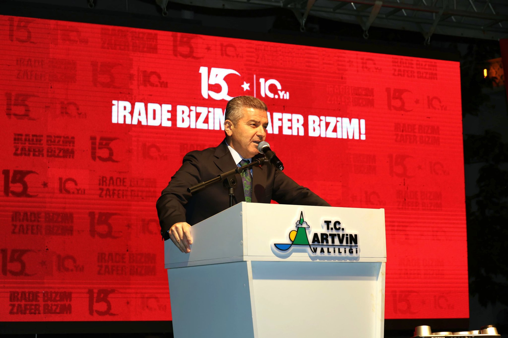 Artvin’de 15 Temuz’un 10. Yıl Dönümünde Birlik Ve Beraberlik Coşkusu