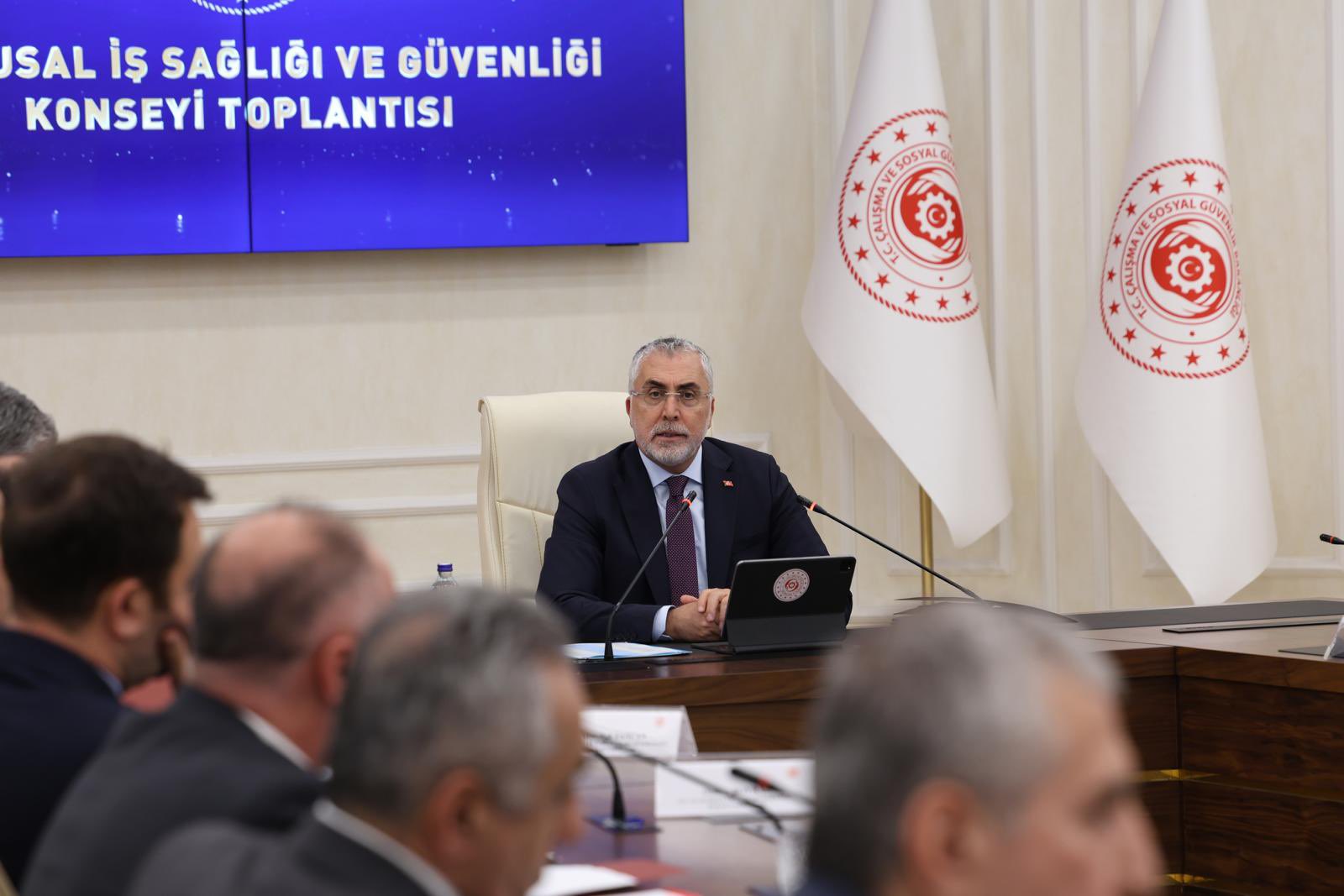 Bakan Işıkhan 30’uncu Ulusal İş Sağlığı Ve Güvenliği Konseyi Toplantısı’na Başkanlık Etti