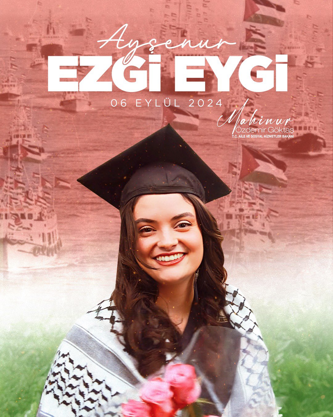 Bakan Mahinur Özdemir Göktaş, Ayşenur Ezgi Eygi’yi Vefatının 1. Yılında Andı