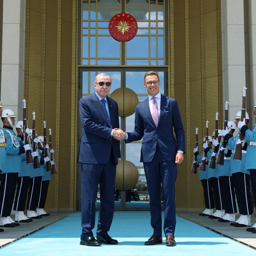Cumhurbaşkanı Erdoğan, Finlandiya Cumhurbaşkanı Stubb ile Görüştü