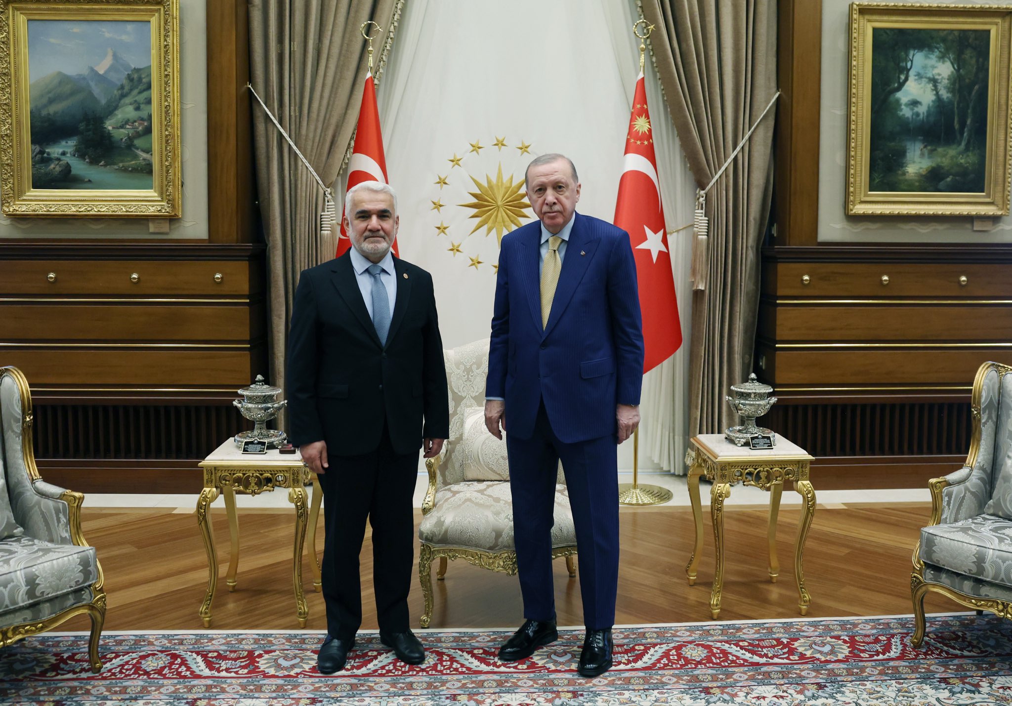 Cumhurbaşkanı Erdoğan, HÜDA PAR Genel Başkanı Yapıcıoğlu’nu Kabul Etti