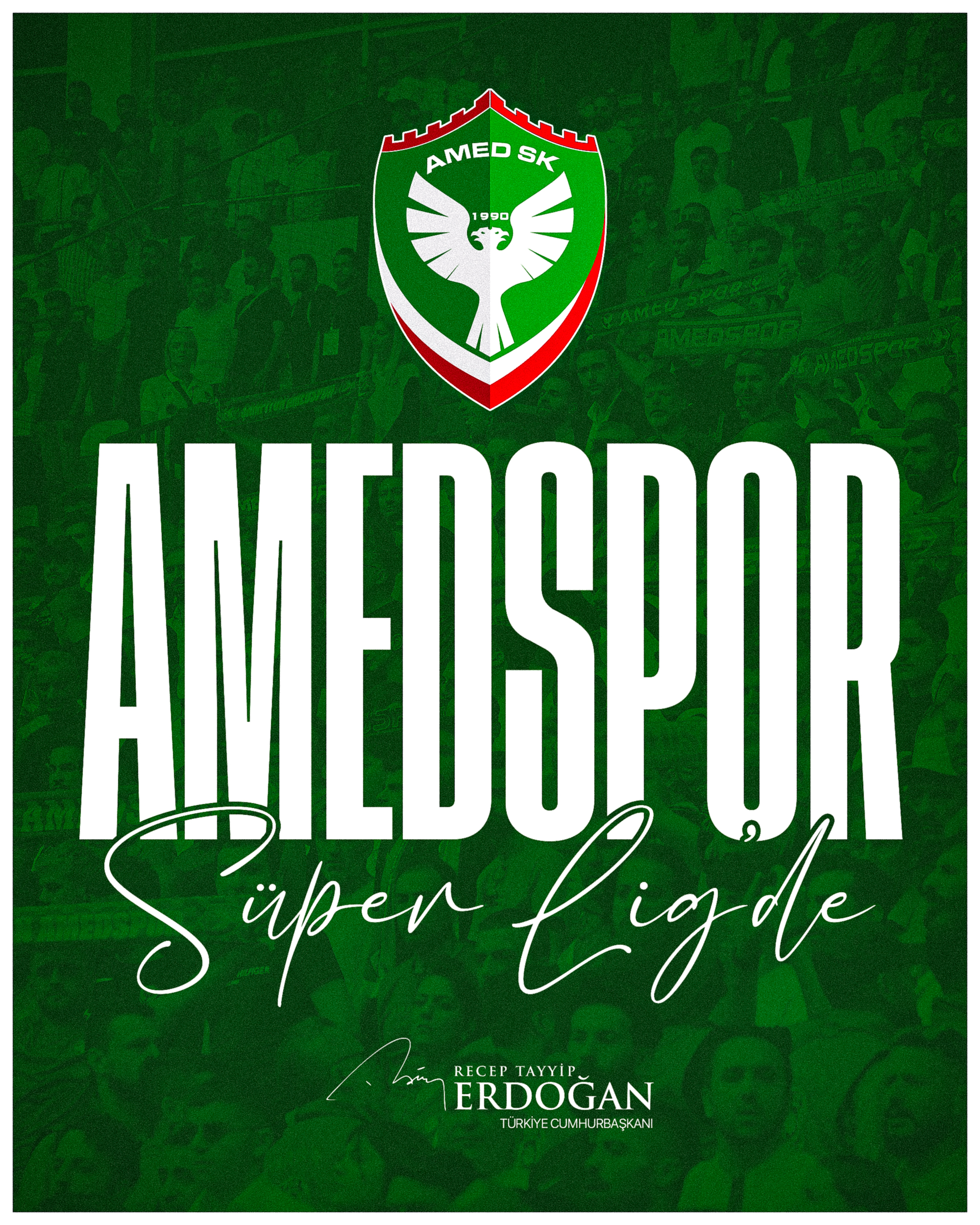 Cumhurbaşkanı Erdoğan’dan Amedspor’a Tebrik Mesajı