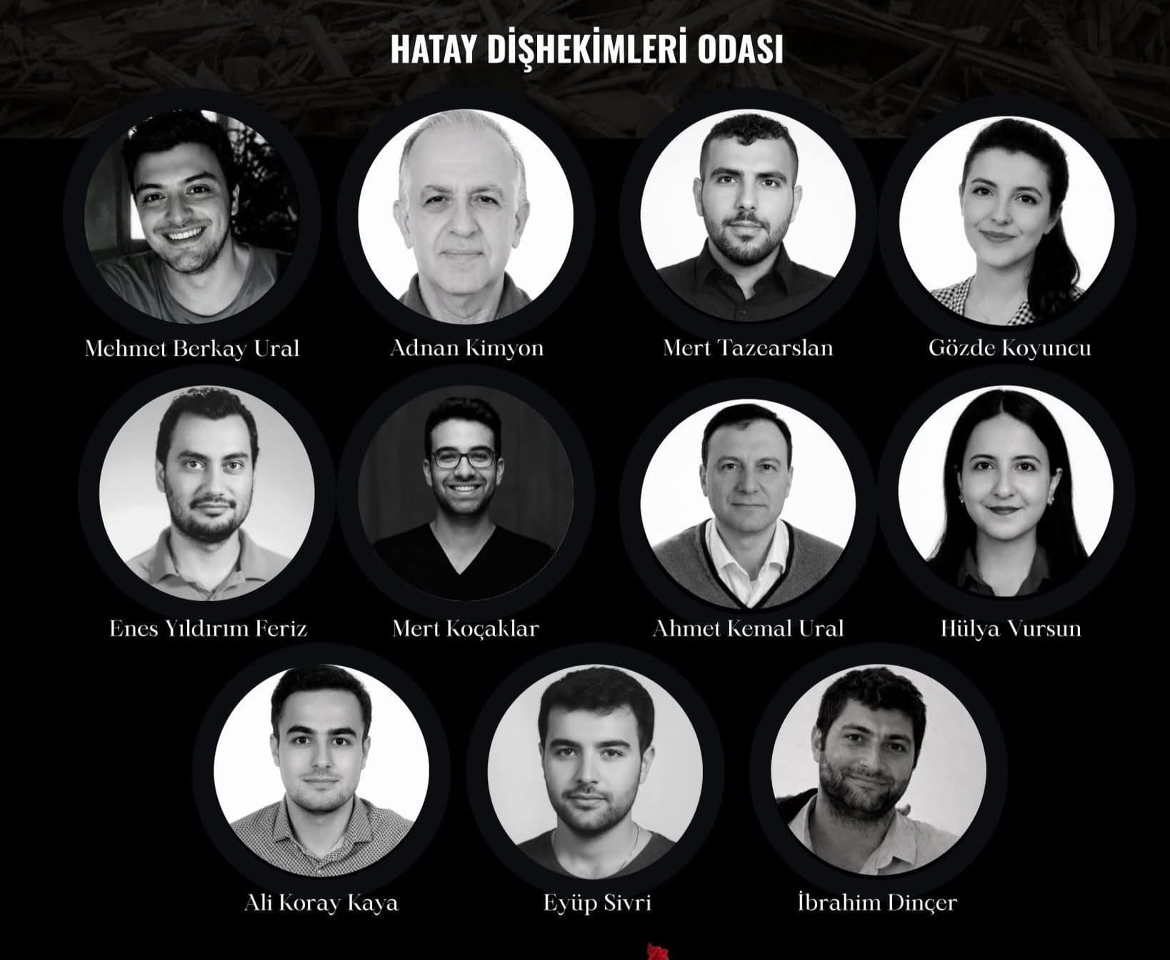 Depremde Kaybedilen Meslektaşlar