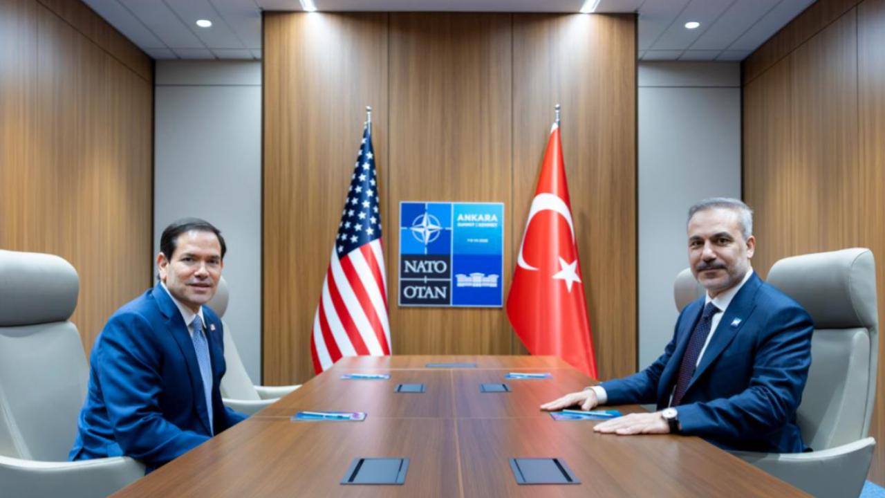 Dışişleri Bakanı Fidan ABD’li Mevkidaşı Rubio İle Bir Araya Geldi