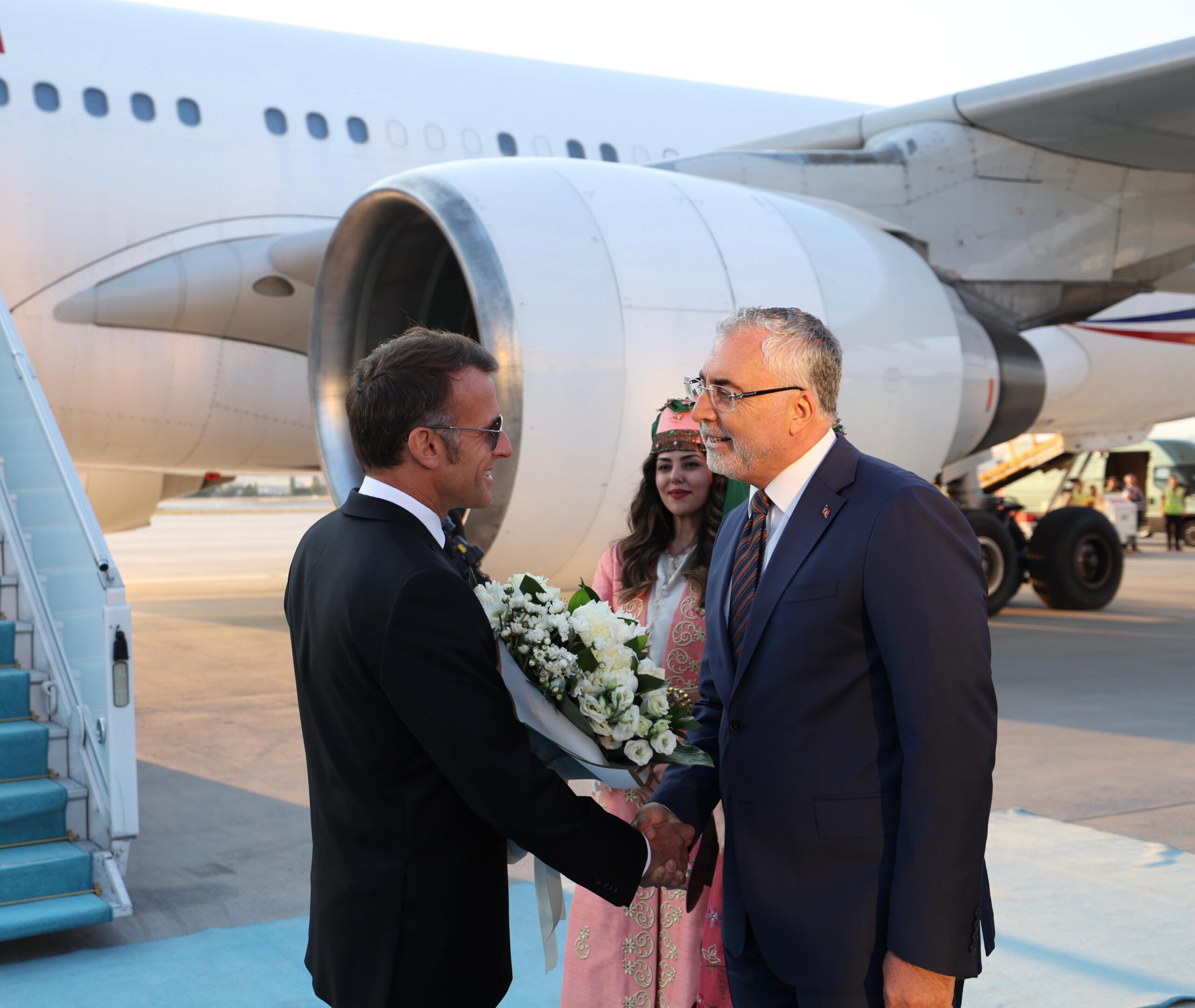 Fransa Cumhurbaşkanı Emmanuel Macron Ankara’ya Geldi