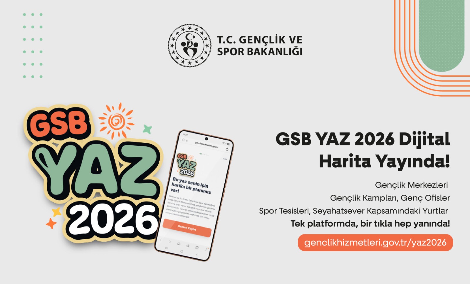 Gençlik Ve Spor Bakanı Bak ‘GSB Yaz 2026’ Platformunu Tanıttı