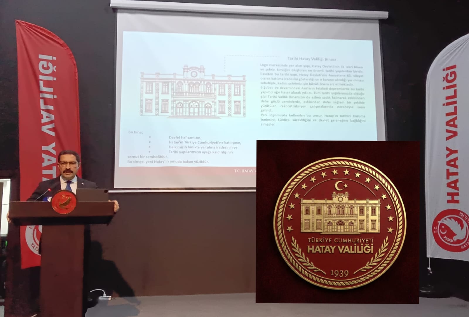 Hatay Valiliği’nin Yeni Logosunu Vali Masatlı Tanıttı