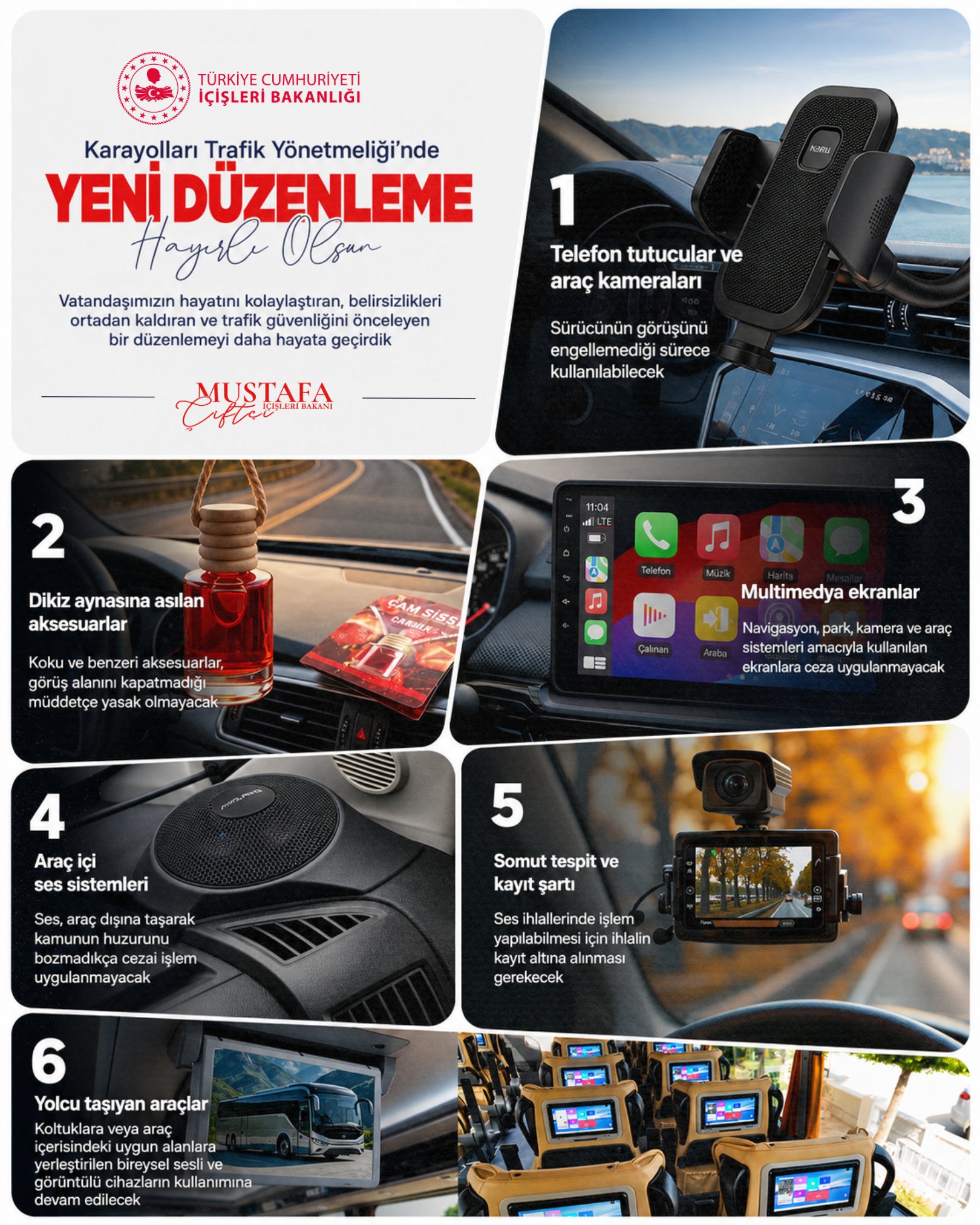İçişleri Bakanı Çiftçi’den Trafikte Yeni Düzenleme Açıklaması