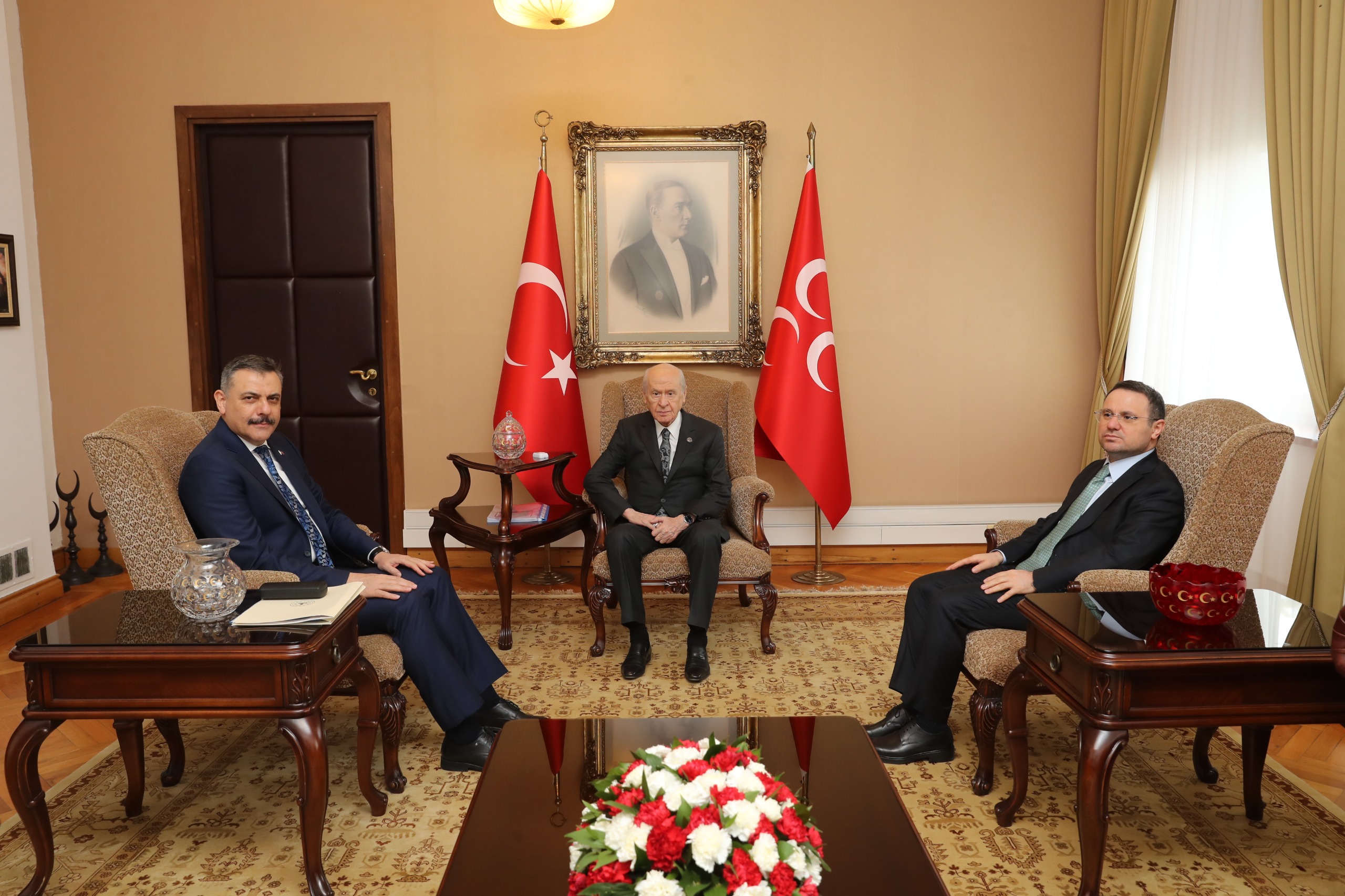 İçişleri Bakanı Mustafa Çiftçi Ve Adalet Bakanı Akın Gürlek’ten MHP Lideri Devlet Bahçeli’ye Ziyaret