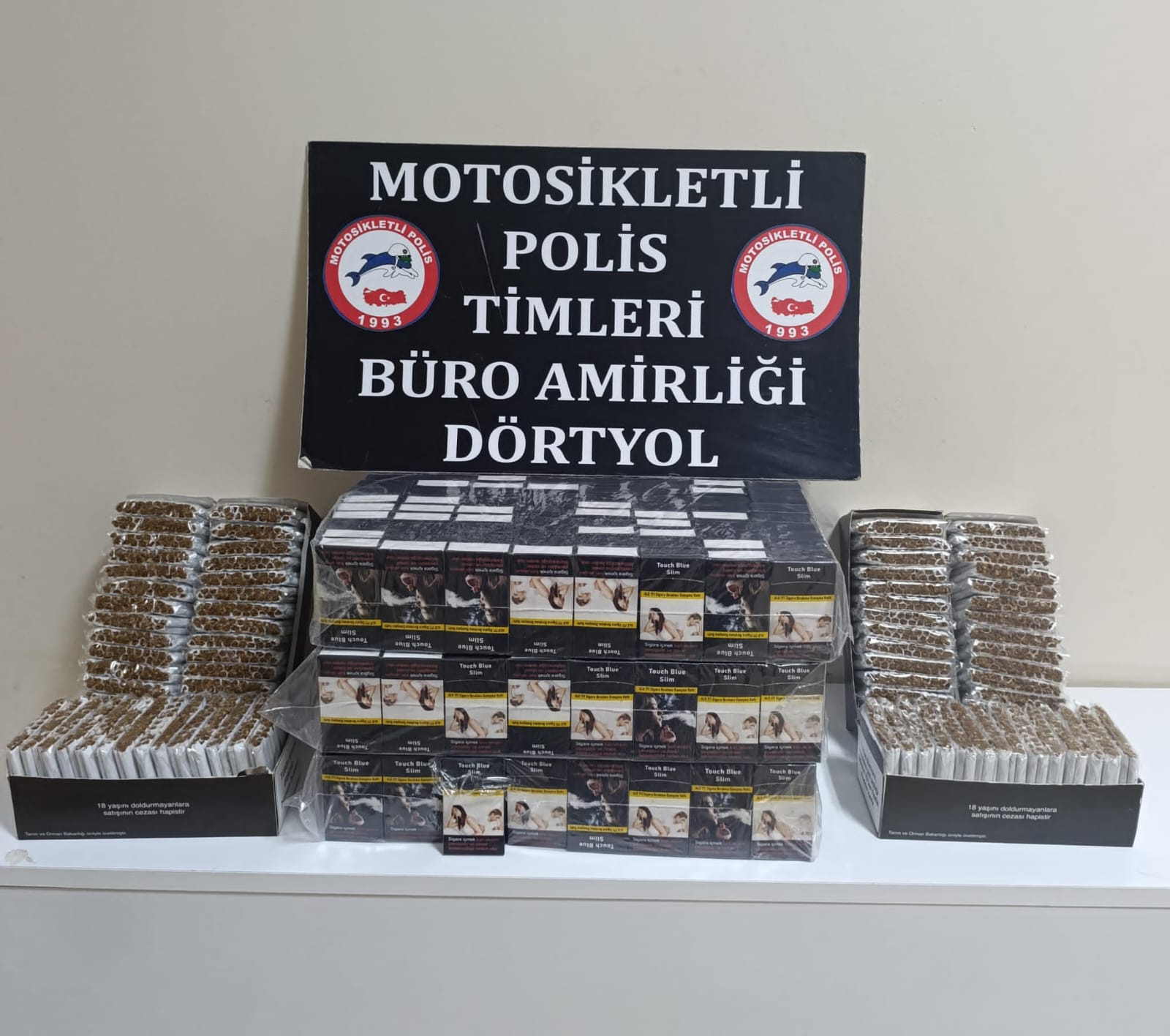 İskenderun ve Dörtyol’da kaçak sigara ve tütün ele geçirildi