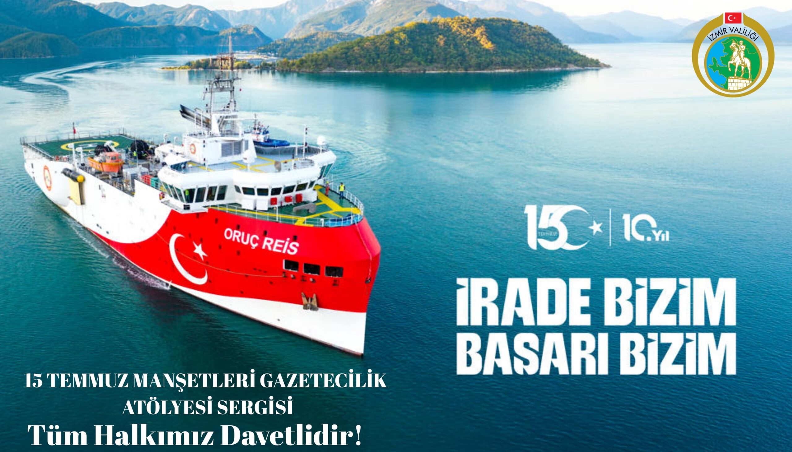 İzmir’de 15 Temmuz Manşetleri Gazetecilik Atölyesi Sergisi Açıldı