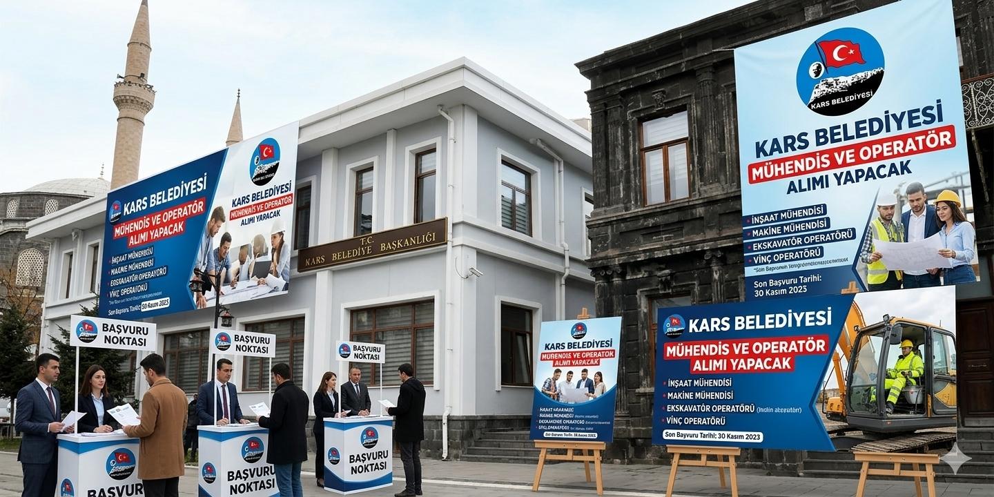 Kars Belediyesi’nden İstihdam Atağı: Mühendis ve Operatör Alımı Yapılacak!