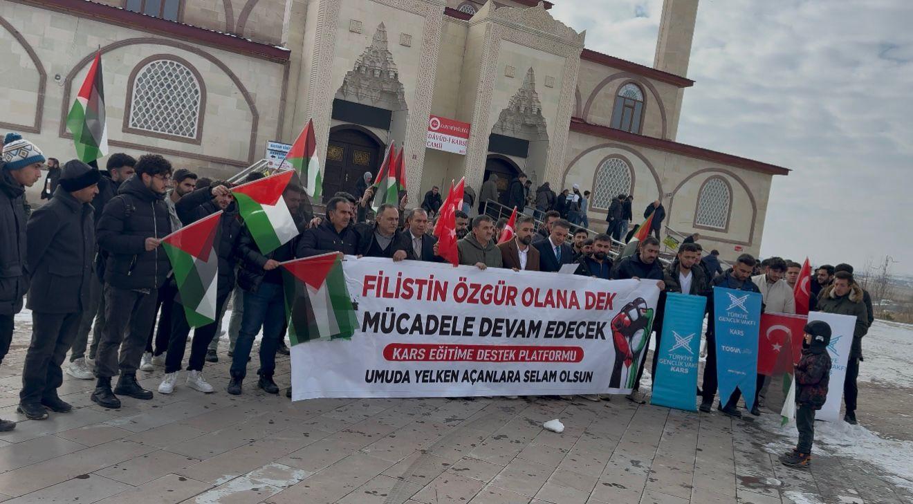 Kars’ta Gazze İçin Vicdan Çağrısı: “Filistin’i Unutmuyoruz”