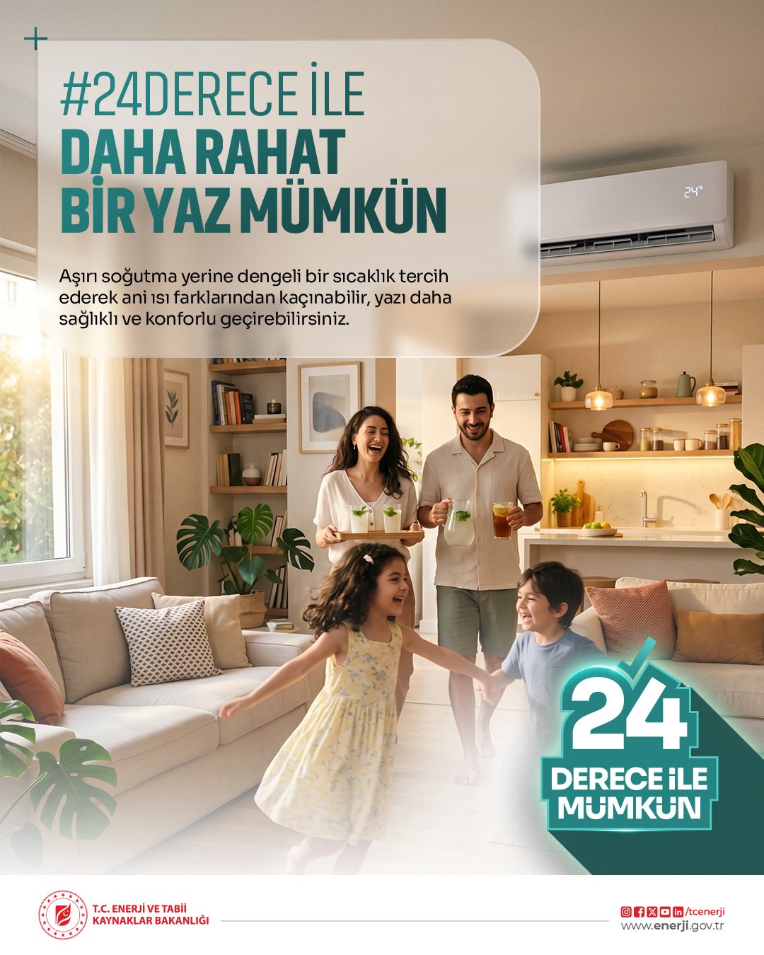 Klimaları 24 Dereceye Sabitleyerek Enerji Tasarrufu Sağlamak Mümkün
