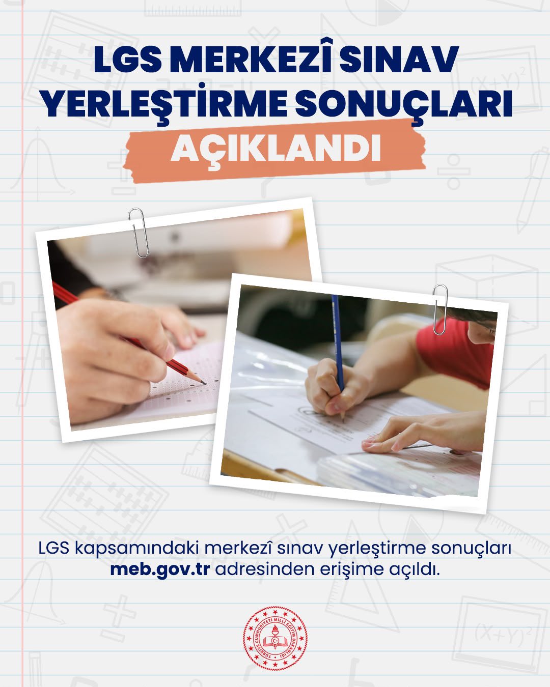 LGS Yerleştirme Sonuçları Açıklandı: İlk Yerleştirmede Öğrencilerin Yüzde 93,56’sı Liselere Yerleşti
