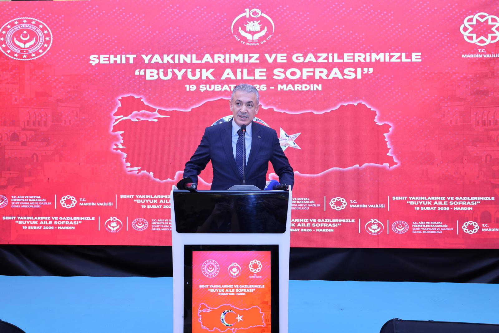 Mardin’de “Büyük Aile Sofrası”nda Şehit Yakınları ve Gazilerle Anlamlı Buluşma