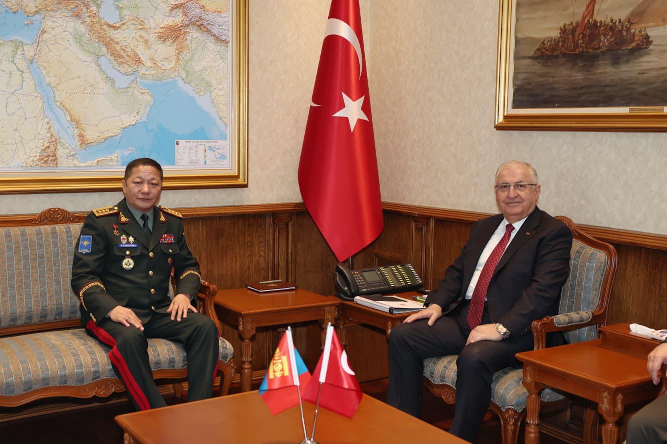Milli Savunma Bakanı Yaşar Güler, Moğolistan Genelkurmay Başkanı’nı Kabul Etti