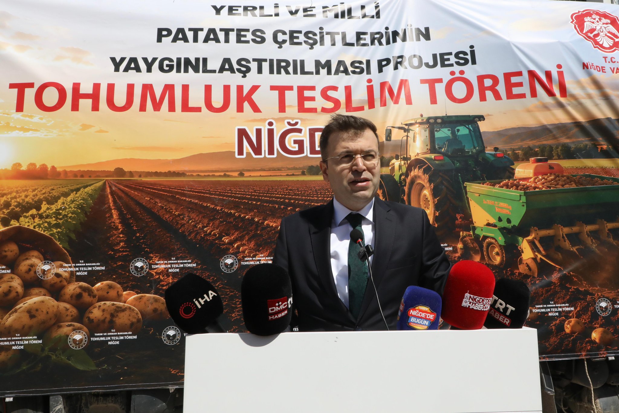 Niğde’de Üreticilere 60 Ton Sertifikalı Yerli ve Milli Patates Tohumluğu Dağıtıldı