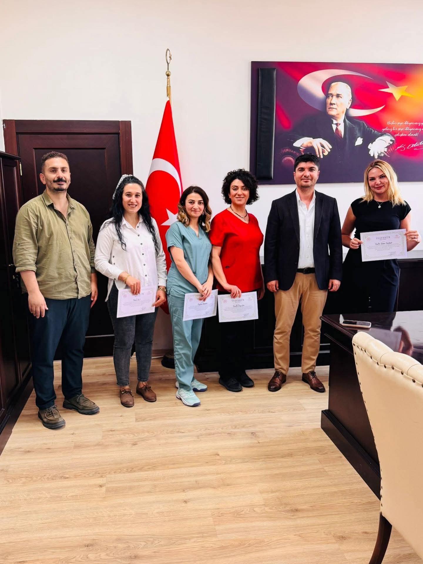 Organ Bağışına Katkı Sağlayan Sağlık Çalışanlarına Teşekkür Belgesi
