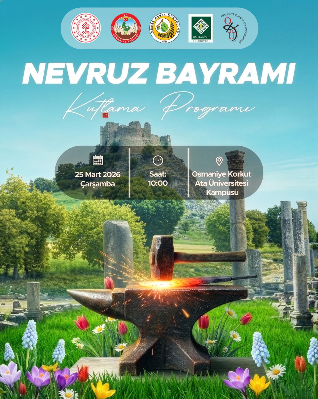 Osmaniye’de Nevruz Bayramı Kutlama Programı Düzenlenecek