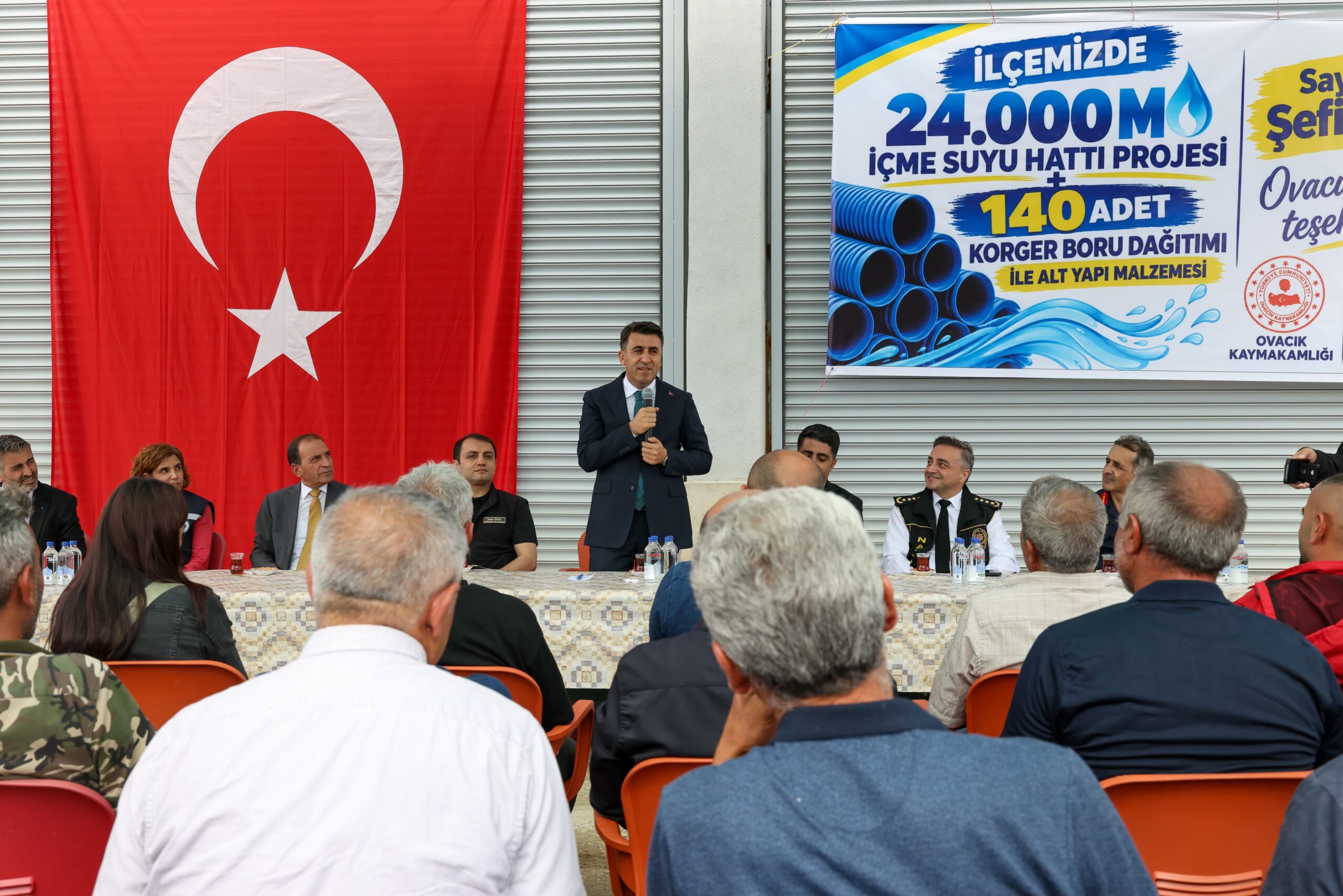 Ovacık Köylerinin Altyapısına Boru Desteği Sağlandı