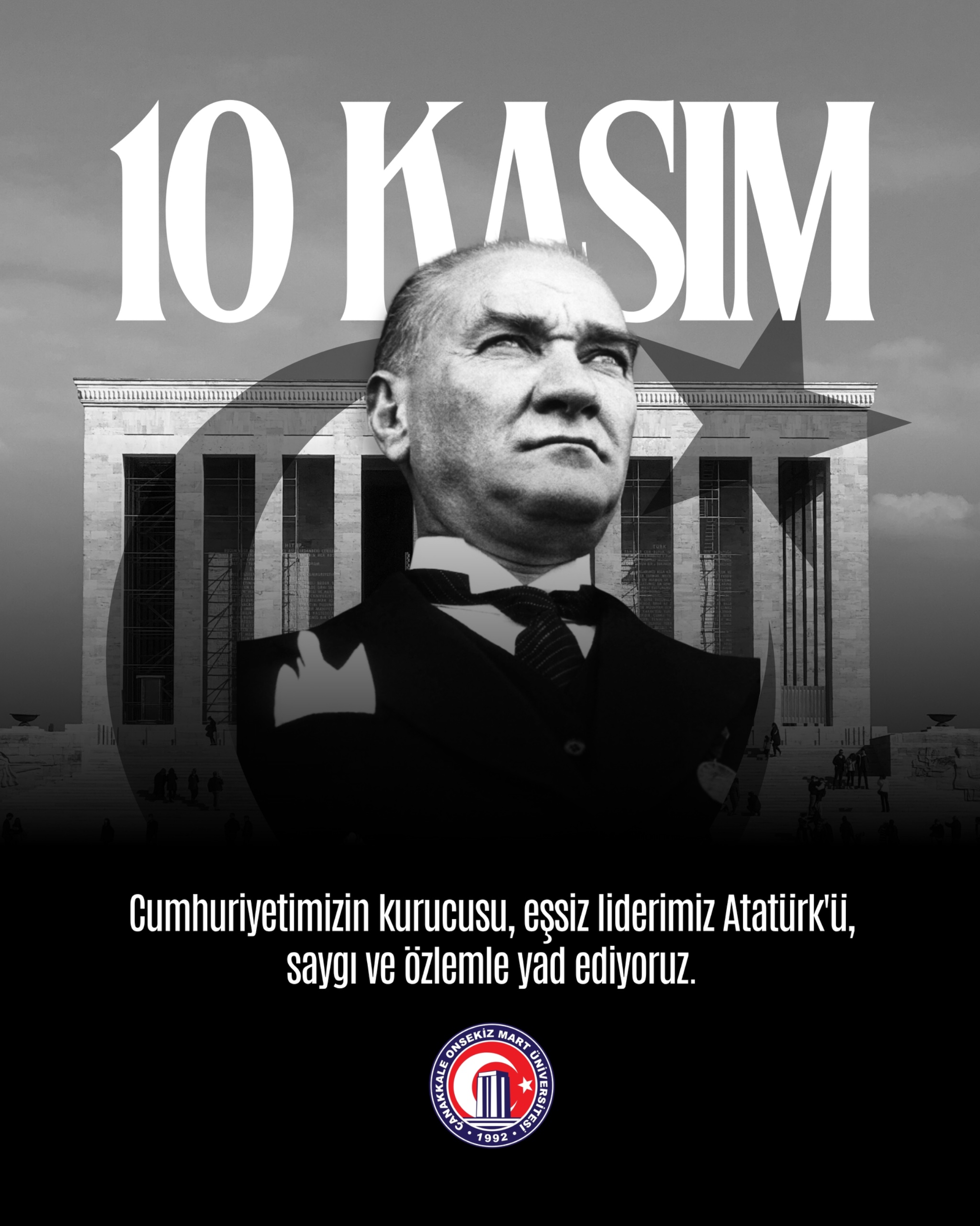 Rektör Erenoğlu’ndan 10 Kasım Mesajı: “Atatürk’ün Yolunda Kararlılıkla Yürüyoruz”