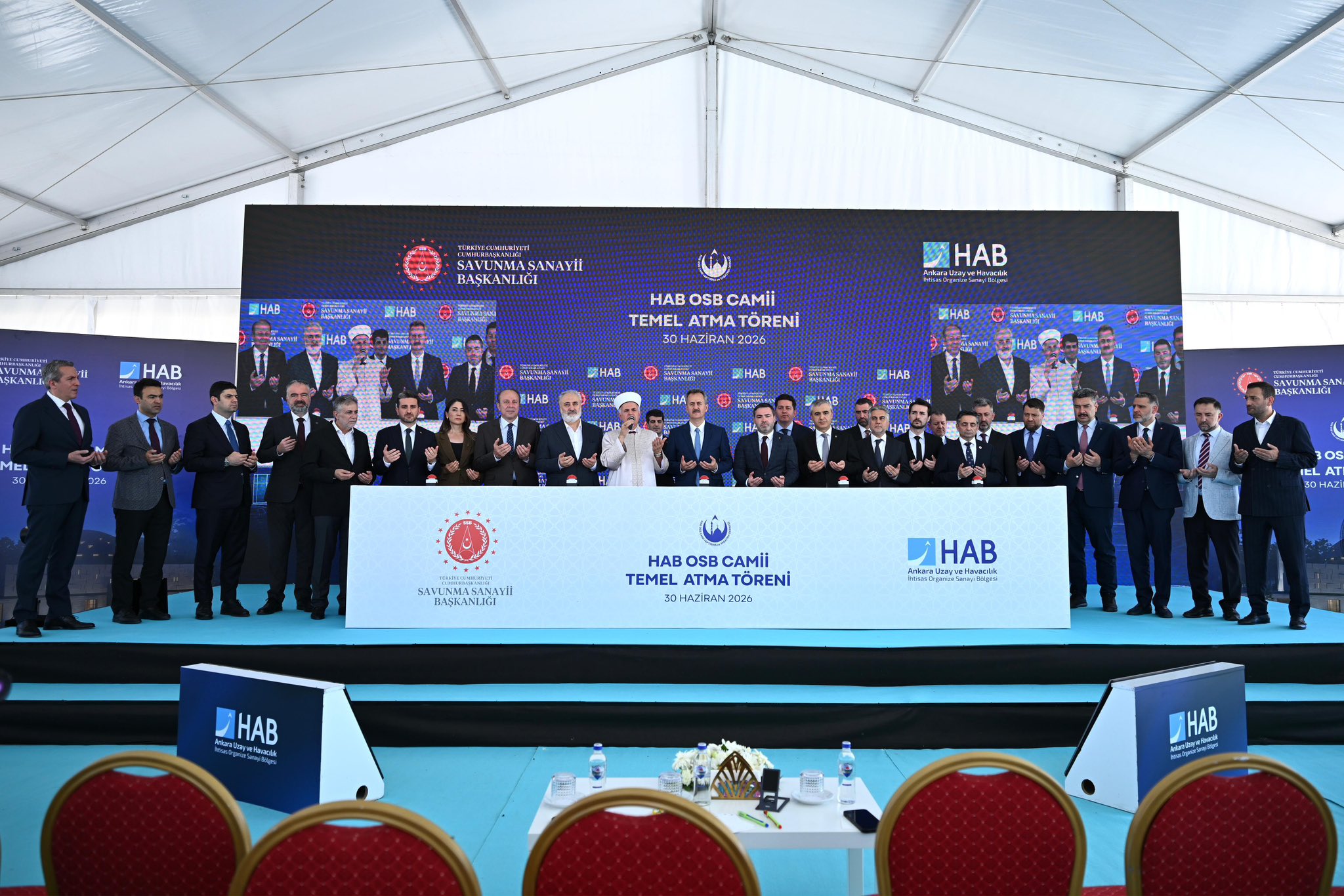 Savunma Sanayii Başkanı Görgün, Hab Camisi Temel Atma Törenine Katıldı