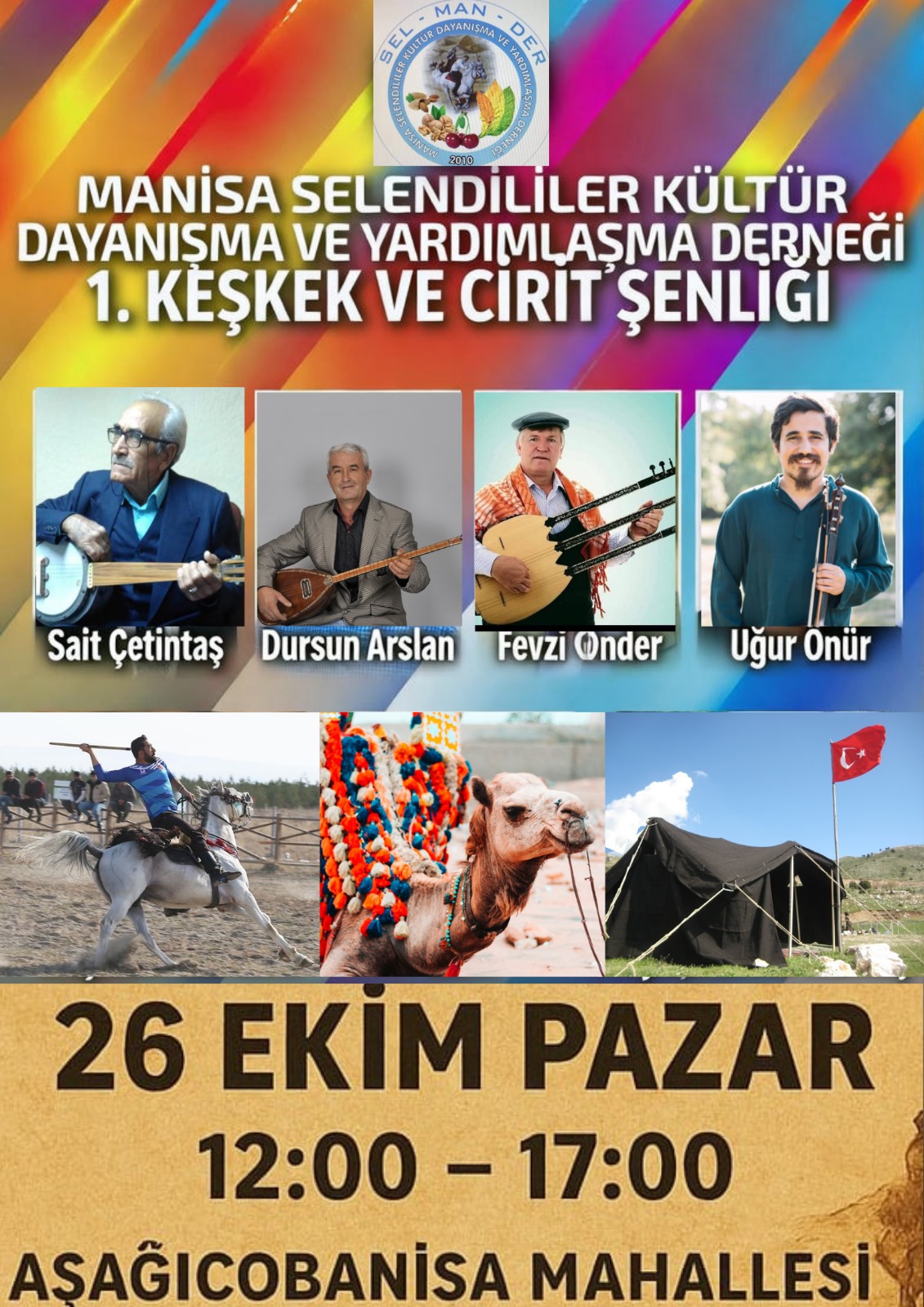 Şehzadeler Aşağıçobani̇sa Pazar Günü Ci̇ri̇t Ve Keşkek İle Şenlenecek