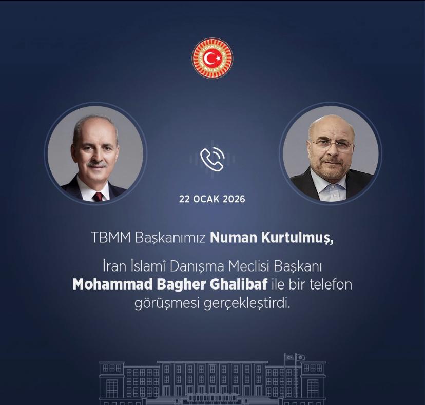 TBMM Başkanı Kurtulmuş, İranlı Mevkidaşı Ghalibaf ile Görüştü