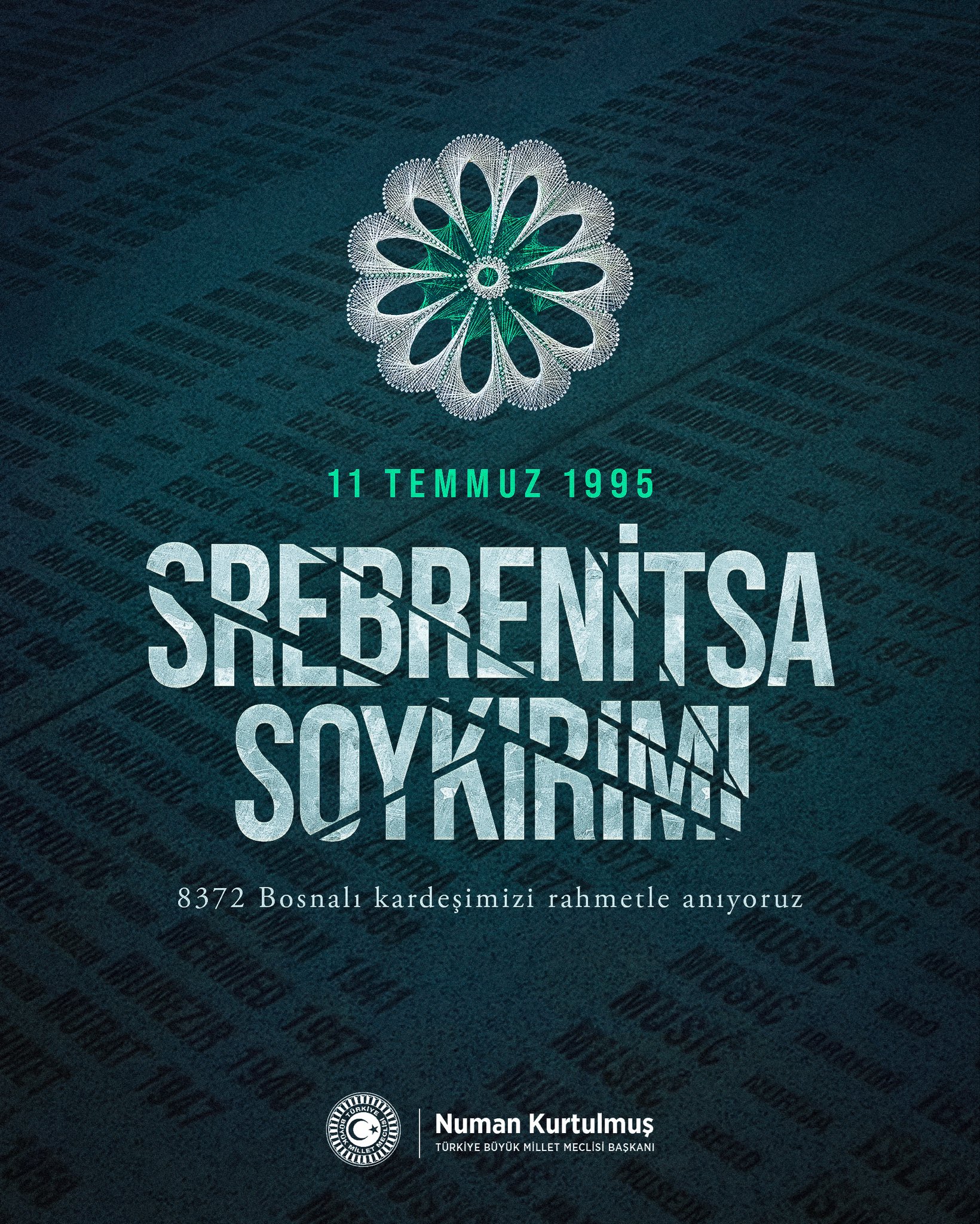 TBMM Başkanı Kurtulmuş’tan Srebrenitsa Soykırımı Paylaşımı