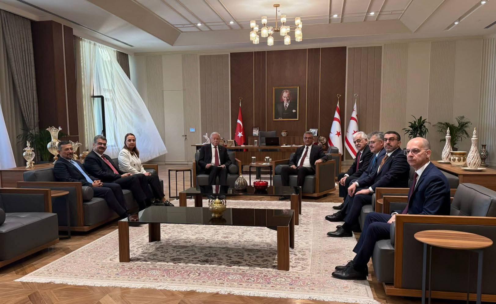 TBMM Heyetinden KKTC Cumhurbaşkanı Tufan Erhürman’a Tebrik Ziyareti