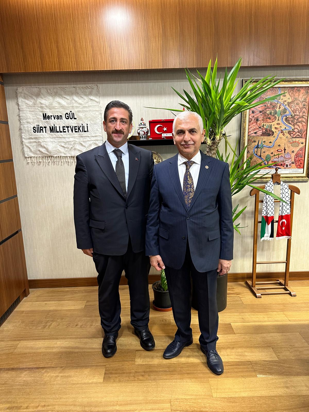 TEK Haber Ajansı Başkanı Abdurrahim Solmaz’dan AK Parti’li Mervan Gül’e Ziyaret