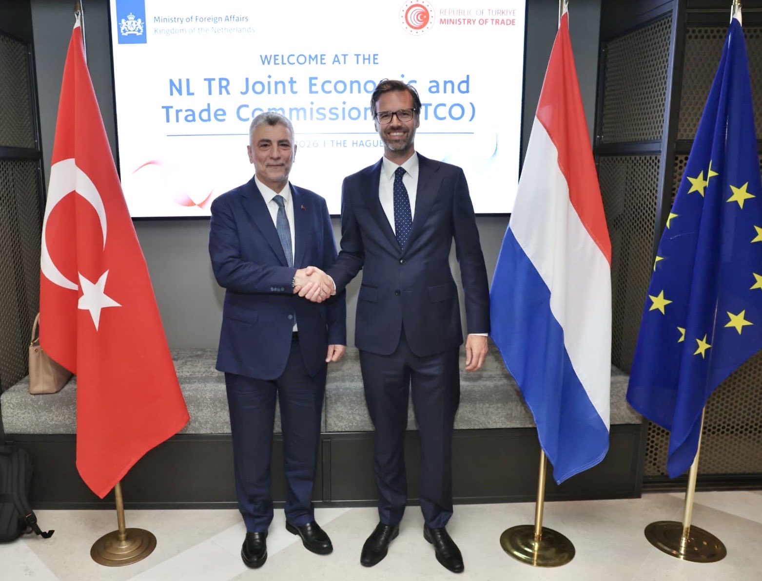 Ticaret Bakanı Bolat Hollanda Krallığı Dış Ticaret Ve Kalkınma İşbirliği Bakanı Sjoerdsma İle Görüştü