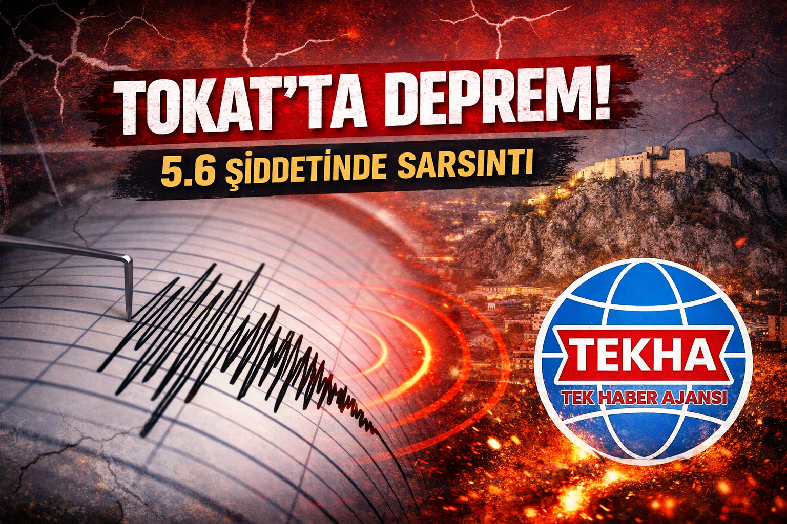 Tokat’ta 5.5 Büyüklüğünde Deprem Meydana Geldi!