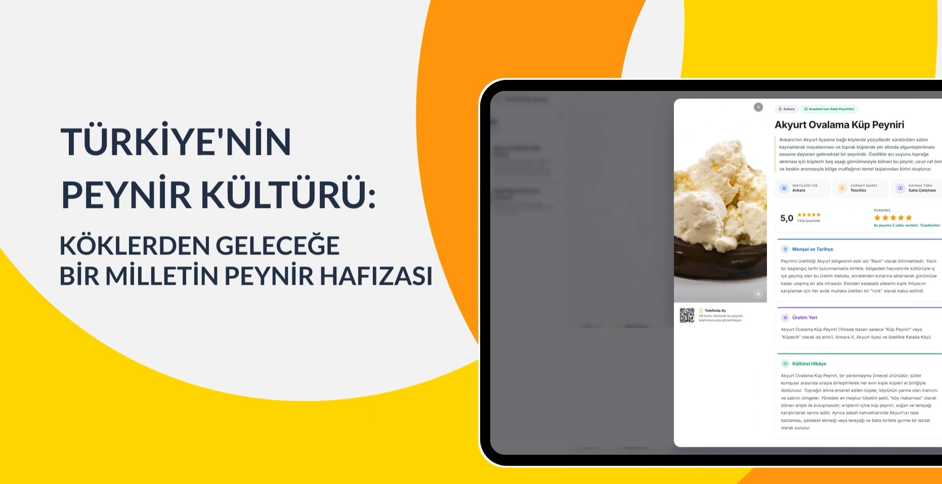 Türkiye’nin Peynir Haritası İle Anadolu’nun Zengin Mirası Dijital Ortama Taşınıyor