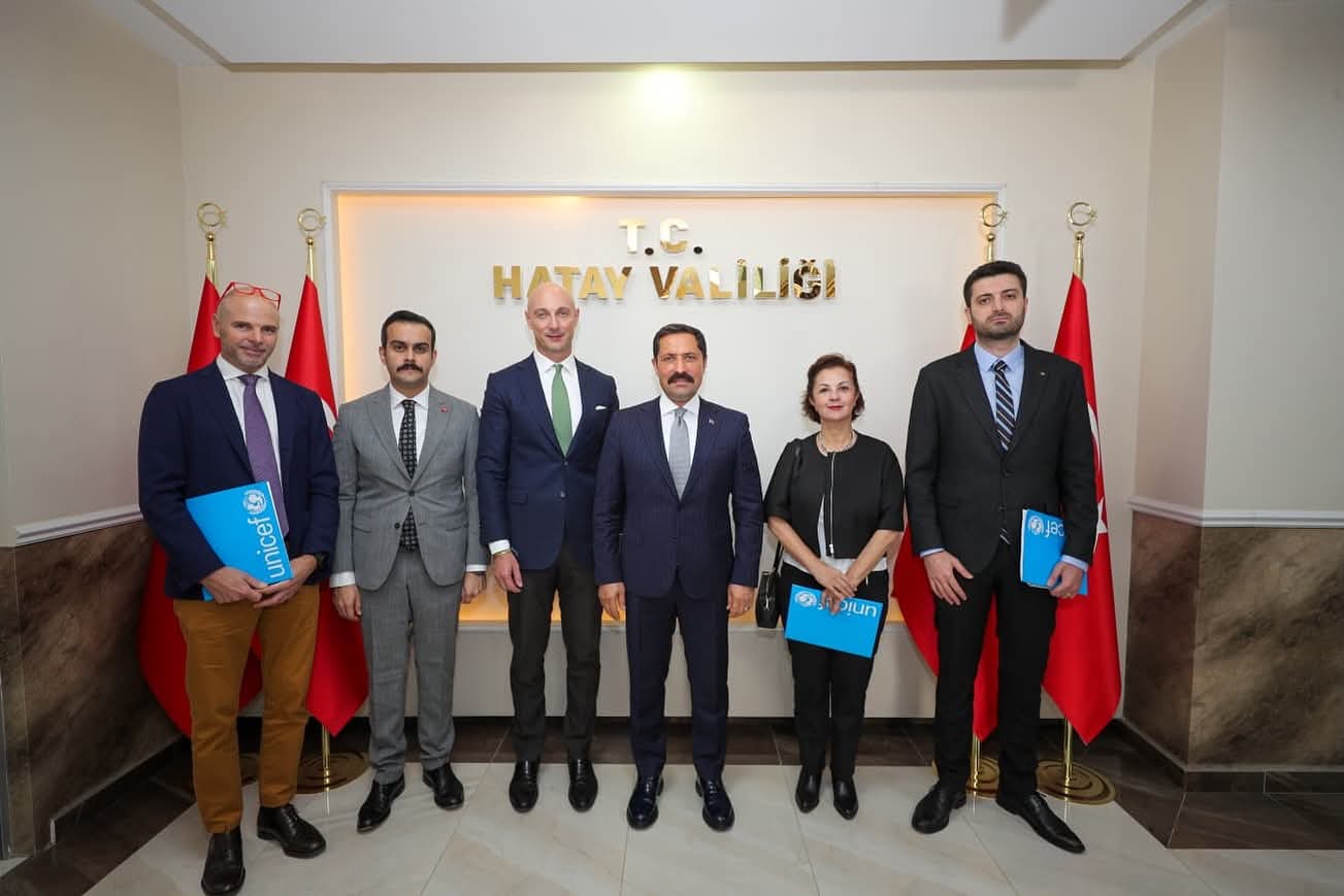 UNICEF Heyetinden Hatay Valisi Mustafa Masatlı’ya Ziyaret