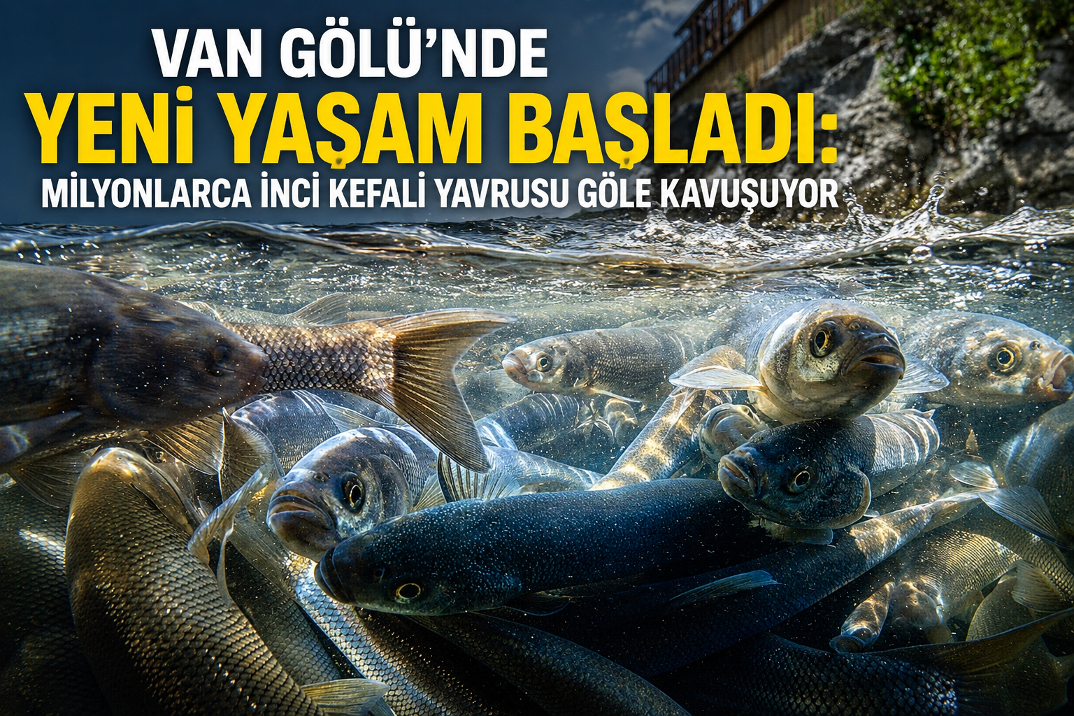 Van Gölü’nde Yeni Yaşam Başladı: Milyonlarca İnci Kefali Yavrusu Göle Kavuşuyor